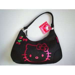    Sanrio Hello Kitty Handbag Purse Black Color 