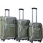 green spinner luggage   