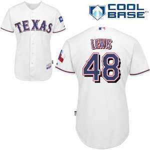  Colby Lewis Texas Rangers Authentic Home Cool Base Jersey 