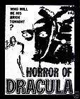 Horror of Dracula poster PATCH classic monster vampire