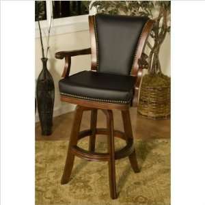  American Heritage Heritage Bar Stool Suede with Leather 