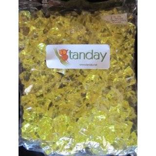  Tanday 1 Pounds Yellow Acrylic Ice Rock Vase Filler Gems 