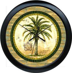 Personalized Palm Tree Kitchen Wall Clock  