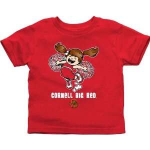 Cornell Big Red Toddler Cheer Squad T Shirt   Red  Sports 