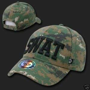 CAMOUFLAGE SWAT POLICE OFFICER BASEBALL CAP HAT HATS  