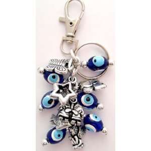 Evil Eye Key Chain with Charms 
