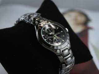 Lady Fashion Luminous Pointer Black Quartz Wrist Watch  