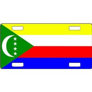  Comoros Flag Vanity License Plate 