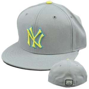  MLB New York NY Yankees Gray Neon American Needle Fitted 7 