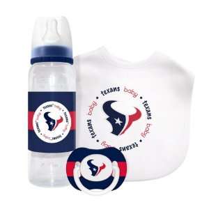  Houston Texans Baby Gift Set Kickoff Collection 3 Piece 