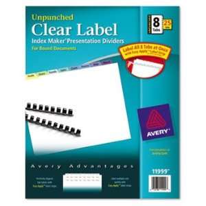  Index Maker Clear Label Contemporary Color Dividers, 8 Tab 