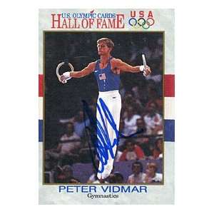 Peter Vidmar Autographed / Signed 1991 USA Olympics No.84 