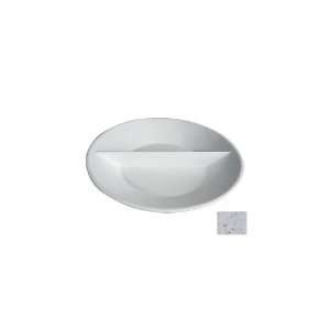   Xl Round Divided Platter, Marble White   PR015MW