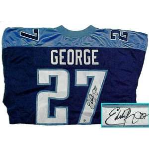    Eddie George Tennessee Titans Autographed Jersey