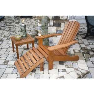  King Adirondack Chair with Cup Holder and Ottoman Set 