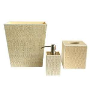  Combed Lacquer Bath Accessories  Ivory