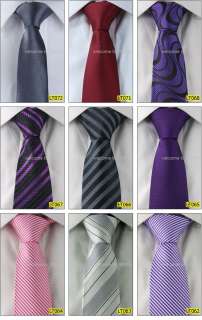 Lots of 5 PCS 100% Woven Silk Skinny Slim 2.5 Wide Tie  