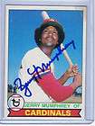 1968 Topps 112 Jerry Stovall St Louis Cardinals Signed AUTO  