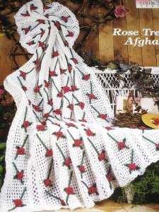 Rose Trellis Crochet Needlecraft Afghan Pattern Series  