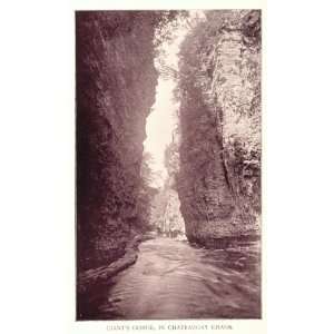   Gorge Chateaugay Chasm NY   Original Duotone Print