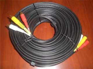50 FT 3 RCA Male Composite Video/Audio Patch Cable 086844140881 