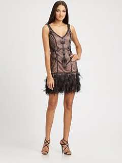 Sue Wong   Beaded Feather Dress