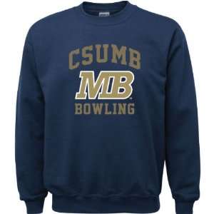  Cal State Monterey Bay Otters Navy Youth Bowling Arch 