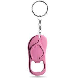  Aluminum Pink Color Flip Flop Keychain Bottle Opener