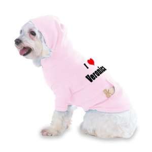  I Love/Heart Veronica Hooded (Hoody) T Shirt with pocket 