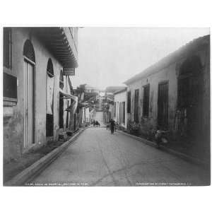  Calle de Hospital,Santiago de Cuba,c1901,Pedestrians 