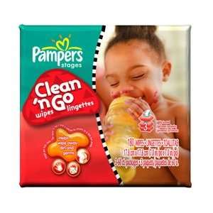  Pampers Clean N Go Refill Wipes   180 ct Health 