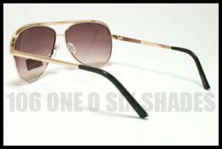 AVIATOR Rhinestone Classic Sunglasses Ladies GOLD with Smoke Lens 