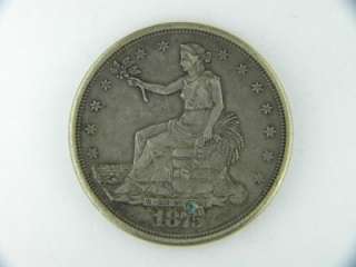 1875 S $1 Trade Dollar AU (Dig Above Date) /D 430  