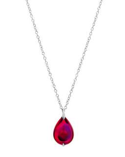 Fleurs De Psydelic Iridescent Ruby Necklace, Large