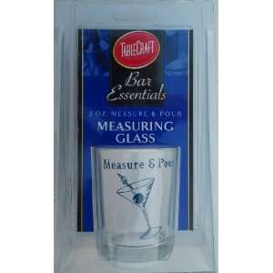  Bar Essentials Measuring Glass   Measure & Pour, 2 oz 