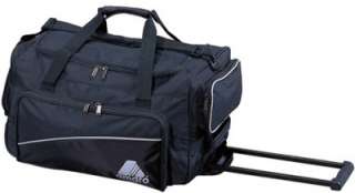 20 Black Heavy Duty Rolling Wheeled Duffel Bag Luggage Carry on (3 