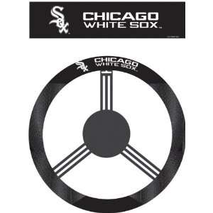  Chicago White Sox Poly Suede Steering Wheel Cover Sports 