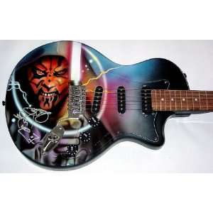  RAY PARKS Autographed Signed DARTH MAUL Guitar Toys 