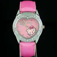   Color HelloKitty Girls Lady Crystal Quartz Wrist Watch, Y21 PK  
