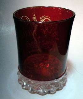 1894 Ruby OHaras Diamond Tumbler Engraved  