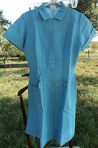 VTG 50s 60s Deadstock Star Uniform Dress Nurse sz 14  
