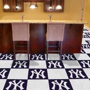   Mats New York Yankees MLB Team Logo Carpet Tiles