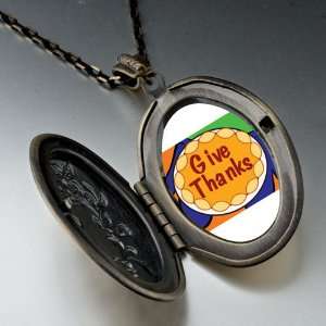 Give Thanks In Thanksgiving Pendant Necklace Pugster 