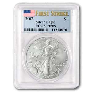   oz Silver American Eagle MS 69 PCGS (First Strike) Toys & Games