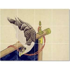 Katsushika Hokusai Ukiyo E Tile Mural Interior Decor  18x24 using (12 