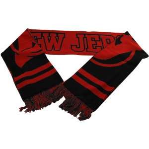   Jersey Devils Red Black Game Day Reversible Scarf