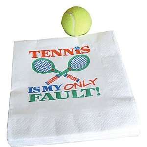  Tennis Is My Only Fault Paper Dinner Napkins Sports 