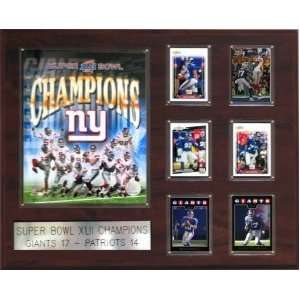 New York Giants Super Bowl XLII Champs 16x20 Plaque  