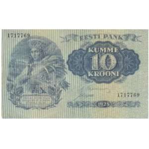  Estonia 1928 10 Krooni, Pick 63a 