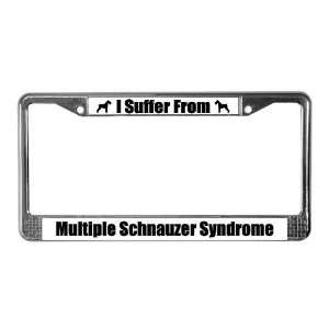  Schnauzer Pets License Plate Frame by  